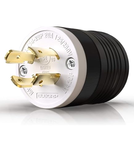 みー。 NEMA L14-20 Plug and Connector Set - Rated for 20A, 125/250V